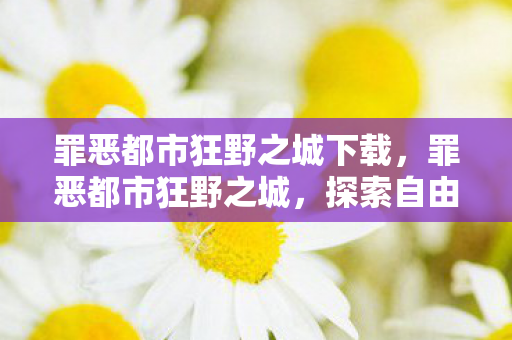 罪恶都市狂野之城下载,罪恶都市狂野之城,探索自由与混乱的边界 罪恶都市狂野之城下载,罪恶都市狂野之城,探索自由与混乱的边界