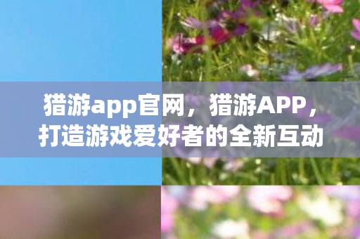 猎游app官网,猎游APP,打造游戏爱好者的全新互动平台 猎游app官网,猎游APP,打造游戏爱好者的全新互动平台