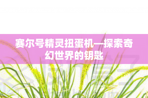 赛尔号精灵扭蛋机—探索奇幻世界的钥匙 赛尔号精灵扭蛋机—探索奇幻世界的钥匙