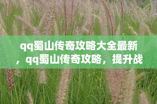 qq蜀山传奇攻略大全最新,qq蜀山传奇攻略,提升战力与游戏技巧 qq蜀山传奇攻略大全最新,qq蜀山传奇攻略,提升战力与游戏技巧