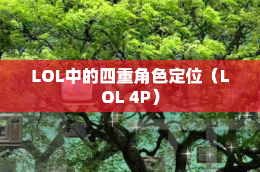 LOL中的四重角色定位(LOL 4P) LOL中的四重角色定位(LOL 4P)