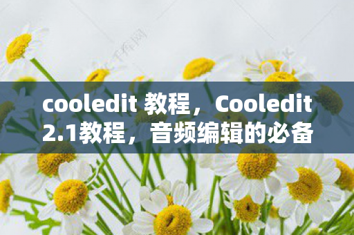 cooledit 教程,Cooledit2.1教程,音频编辑的必备技能 cooledit 教程,Cooledit2.1教程,音频编辑的必备技能