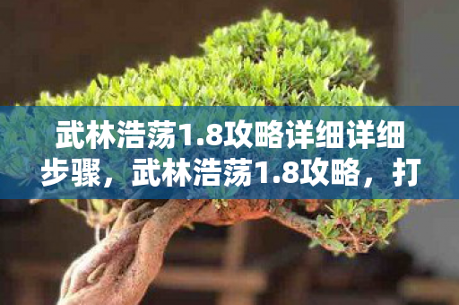 武林浩荡1.8攻略详细详细步骤,武林浩荡1.8攻略,打造最强角色,称霸江湖 武林浩荡1.8攻略详细详细步骤,武林浩荡1.8攻略,打造最强角色,称霸江湖