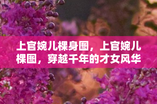 上官婉儿棵身图,上官婉儿棵图,穿越千年的才女风华 上官婉儿棵身图,上官婉儿棵图,穿越千年的才女风华