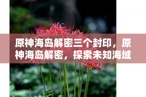 原神海岛解密三个封印,原神海岛解密,探索未知海域的奇幻之旅 原神海岛解密三个封印,原神海岛解密,探索未知海域的奇幻之旅