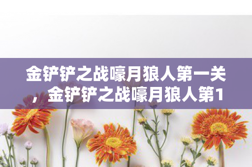 金铲铲之战嚎月狼人第一关,金铲铲之战嚎月狼人第15关,策略与技巧的深度剖析 金铲铲之战嚎月狼人第一关,金铲铲之战嚎月狼人第15关,策略与技巧的深度剖析