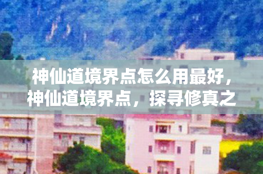 神仙道境界点怎么用最好,神仙道境界点,探寻修真之旅的奥秘 神仙道境界点怎么用最好,神仙道境界点,探寻修真之旅的奥秘