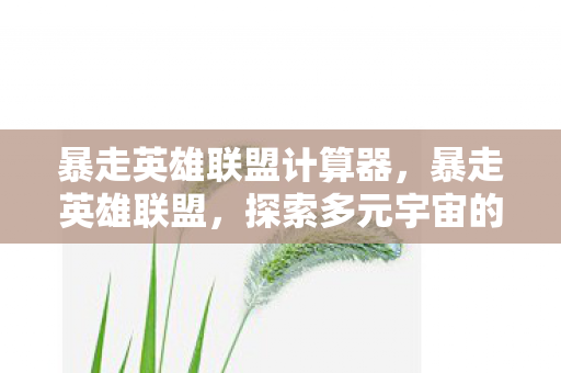 暴走英雄联盟计算器，暴走英雄联盟，探索多元宇宙的无限可能