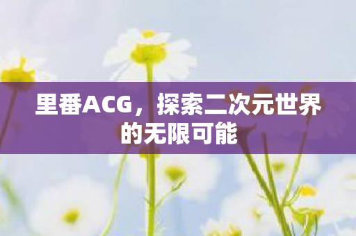 里番ACG,探索二次元世界的无限可能 里番ACG,探索二次元世界的无限可能