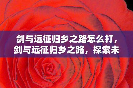 剑与远征归乡之路怎么打图片