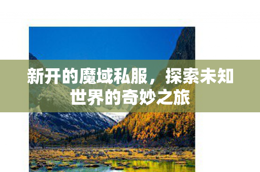 新开的魔域私服,探索未知世界的奇妙之旅 新开的魔域私服,探索未知世界的奇妙之旅
