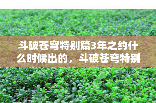 斗破苍穹特别篇3年之约什么时候出的,斗破苍穹特别篇3年之约,期待与悬念交织的盛宴 斗破苍穹特别篇3年之约什么时候出的,斗破苍穹特别篇3年之约,期待与悬念交织的盛宴