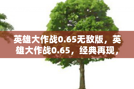 英雄大作战0.65无敌版,英雄大作战0.65,经典再现,策略与激情的碰撞 英雄大作战0.65无敌版,英雄大作战0.65,经典再现,策略与激情的碰撞