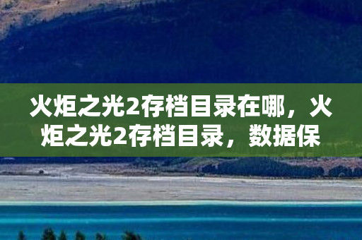 火炬之光2存档目录在哪,火炬之光2存档目录,数据保存与角色延续的奥秘 火炬之光2存档目录在哪,火炬之光2存档目录,数据保存与角色延续的奥秘