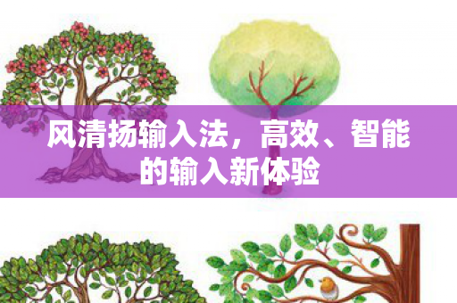 风清扬输入法，高效、智能的输入新体验