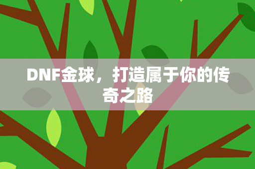 DNF金球,打造属于你的传奇之路 DNF金球,打造属于你的传奇之路