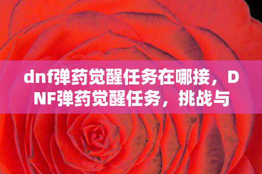 dnf弹药觉醒任务在哪接,DNF弹药觉醒任务,挑战与成长并进的冒险之旅 dnf弹药觉醒任务在哪接,DNF弹药觉醒任务,挑战与成长并进的冒险之旅