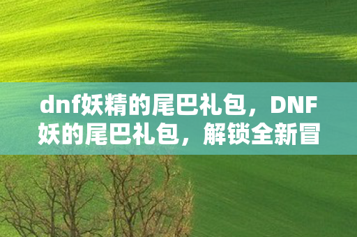 dnf妖精的尾巴礼包,DNF妖的尾巴礼包,解锁全新冒险,助力玩家成长 dnf妖精的尾巴礼包,DNF妖的尾巴礼包,解锁全新冒险,助力玩家成长