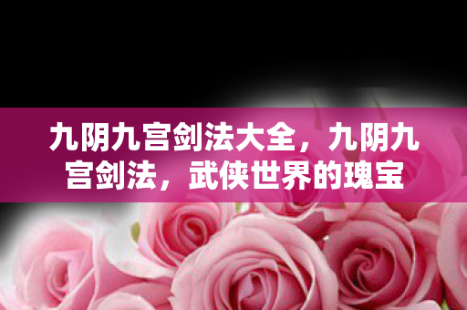 九阴九宫剑法大全,九阴九宫剑法,武侠世界的瑰宝 九阴九宫剑法大全,九阴九宫剑法,武侠世界的瑰宝