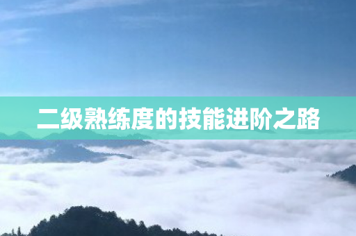 二级熟练度的技能进阶之路 二级熟练度的技能进阶之路