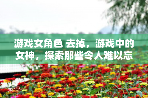 游戏女角色 去掉，游戏中的女神，探索那些令人难以忘怀的虚拟女性角色