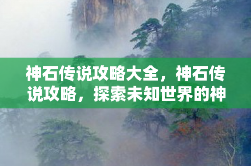 神石传说攻略大全,神石传说攻略,探索未知世界的神秘之旅 神石传说攻略大全,神石传说攻略,探索未知世界的神秘之旅