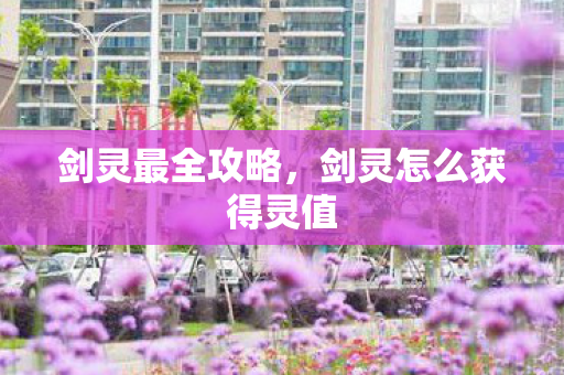 剑灵最全攻略,剑灵怎么获得灵值 剑灵最全攻略,剑灵怎么获得灵值