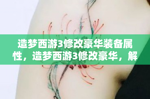 造梦西游3修改豪华装备属性,造梦西游3修改豪华,解锁无限可能的冒险之旅 造梦西游3修改豪华装备属性,造梦西游3修改豪华,解锁无限可能的冒险之旅