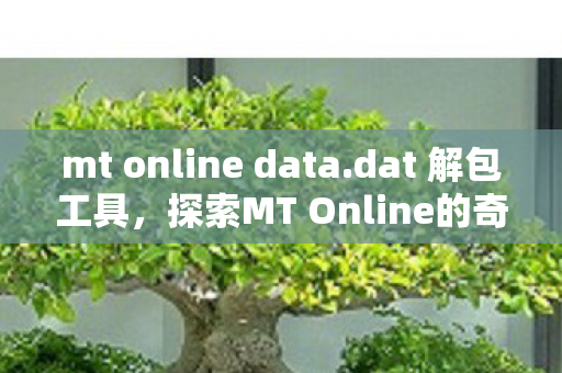 mt online data.dat 解包工具,探索MT Online的奇幻世界,一场虚拟冒险的盛宴 mt online data.dat 解包工具,探索MT Online的奇幻世界,一场虚拟冒险的盛宴