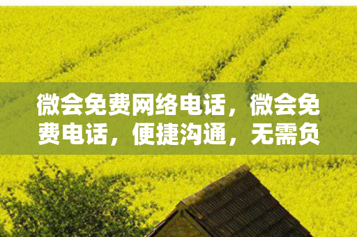 微会免费网络电话，微会免费电话，便捷沟通，无需负担