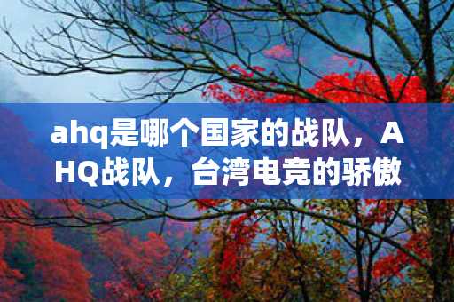 ahq是哪个国家的战队,AHQ战队,台湾电竞的骄傲 ahq是哪个国家的战队,AHQ战队,台湾电竞的骄傲