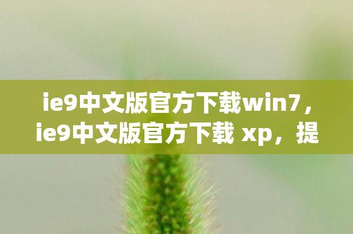 ie9中文版官方下载win7,ie9中文版官方下载 xp,提升浏览器性能与体验 ie9中文版官方下载win7,ie9中文版官方下载 xp,提升浏览器性能与体验