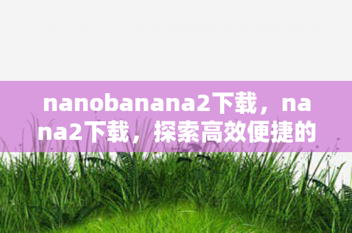 nanobanana2下载，nana2下载，探索高效便捷的数字资源获取方式