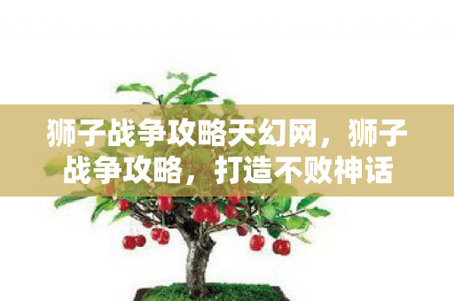 狮子战争攻略天幻网，狮子战争攻略，打造不败神话