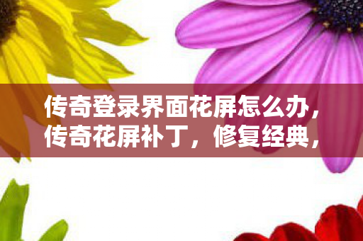 传奇登录界面花屏怎么办图片