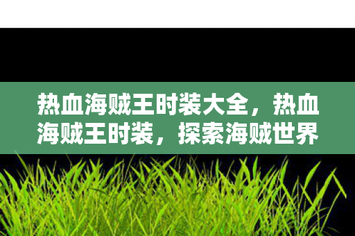 热血海贼王时装大全,热血海贼王时装,探索海贼世界的时尚潮流 热血海贼王时装大全,热血海贼王时装,探索海贼世界的时尚潮流