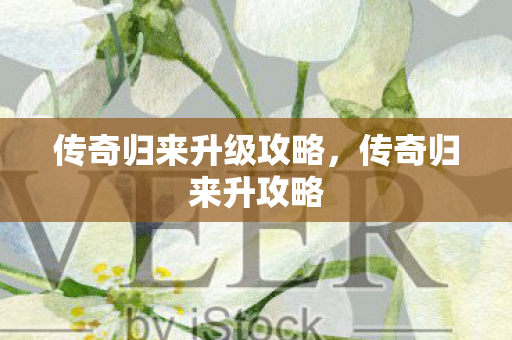 传奇归来升级攻略,传奇归来升攻略 传奇归来升级攻略,传奇归来升攻略
