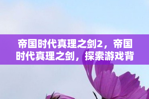 帝国时代真理之剑2,帝国时代真理之剑,探索游戏背后的策略与智慧 帝国时代真理之剑2,帝国时代真理之剑,探索游戏背后的策略与智慧