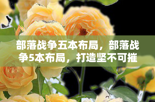 部落战争五本布局,部落战争5本布局,打造坚不可摧的防御体系 部落战争五本布局,部落战争5本布局,打造坚不可摧的防御体系