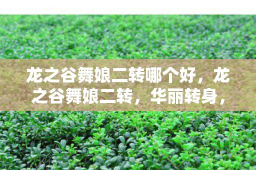 龙之谷舞娘二转哪个好,龙之谷舞娘二转,华丽转身,舞动新篇章 龙之谷舞娘二转哪个好,龙之谷舞娘二转,华丽转身,舞动新篇章