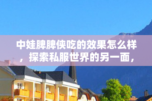 中娃脾脾侠吃的效果怎么样,探索私服世界的另一面,游戏玩家的自由与局限 中娃脾脾侠吃的效果怎么样,探索私服世界的另一面,游戏玩家的自由与局限