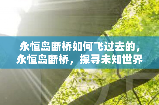 永恒岛断桥如何飞过去的,永恒岛断桥,探寻未知世界的神秘之旅 永恒岛断桥如何飞过去的,永恒岛断桥,探寻未知世界的神秘之旅