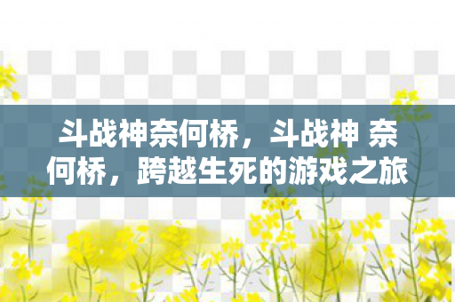 斗战神奈何桥，斗战神 奈何桥，跨越生死的游戏之旅