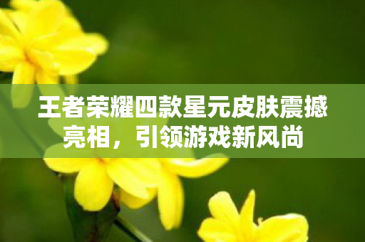 王者荣耀四款星元皮肤震撼亮相,引领游戏新风尚 王者荣耀四款星元皮肤震撼亮相,引领游戏新风尚