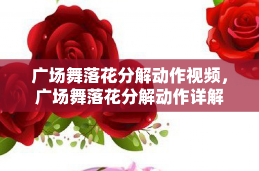 广场舞落花分解动作视频,广场舞落花分解动作详解 广场舞落花分解动作视频,广场舞落花分解动作详解