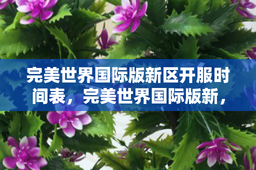 完美世界国际版新区开服时间表,完美世界国际版新,探索未知世界的奇幻之旅 完美世界国际版新区开服时间表,完美世界国际版新,探索未知世界的奇幻之旅