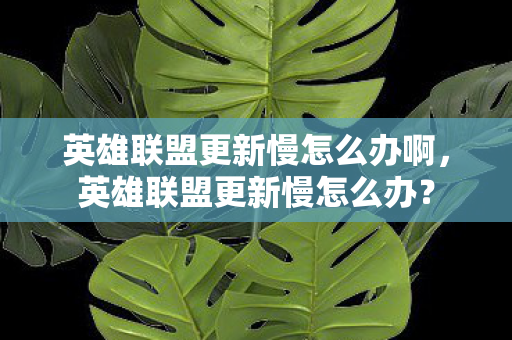 英雄联盟更新慢怎么办啊,英雄联盟更新慢怎么办? 英雄联盟更新慢怎么办啊,英雄联盟更新慢怎么办?
