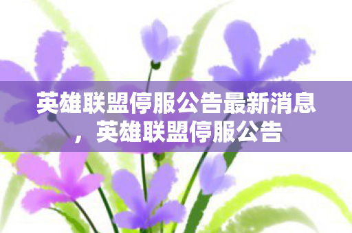 英雄联盟停服公告最新消息,英雄联盟停服公告 英雄联盟停服公告最新消息,英雄联盟停服公告