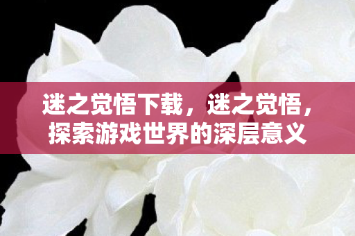 迷之觉悟下载,迷之觉悟,探索游戏世界的深层意义 迷之觉悟下载,迷之觉悟,探索游戏世界的深层意义