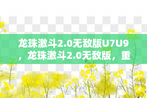 龙珠激斗2.0无敌版U7U9,龙珠激斗2.0无敌版,重温经典,畅享无限战斗 龙珠激斗2.0无敌版U7U9,龙珠激斗2.0无敌版,重温经典,畅享无限战斗